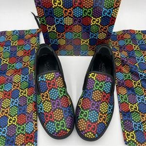 Gucci Supreme Slip-On 'Psychedelic - Black Sneakers